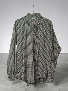 Cinch Men's Gray Plaid Button-Down Shirt